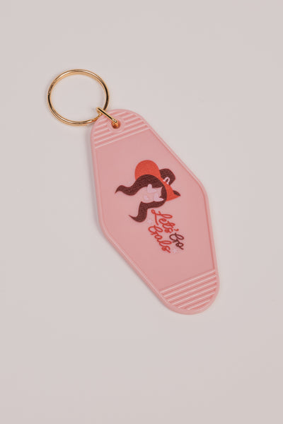 Let's Go Gals Motel Keychain -
