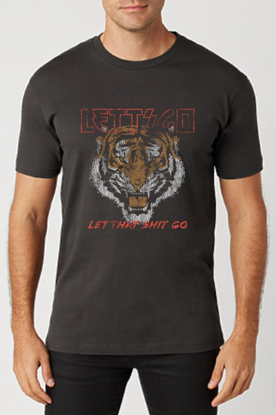 LETTSGO Tiger Vintage Style Unisex Tee - Shirts & Tops