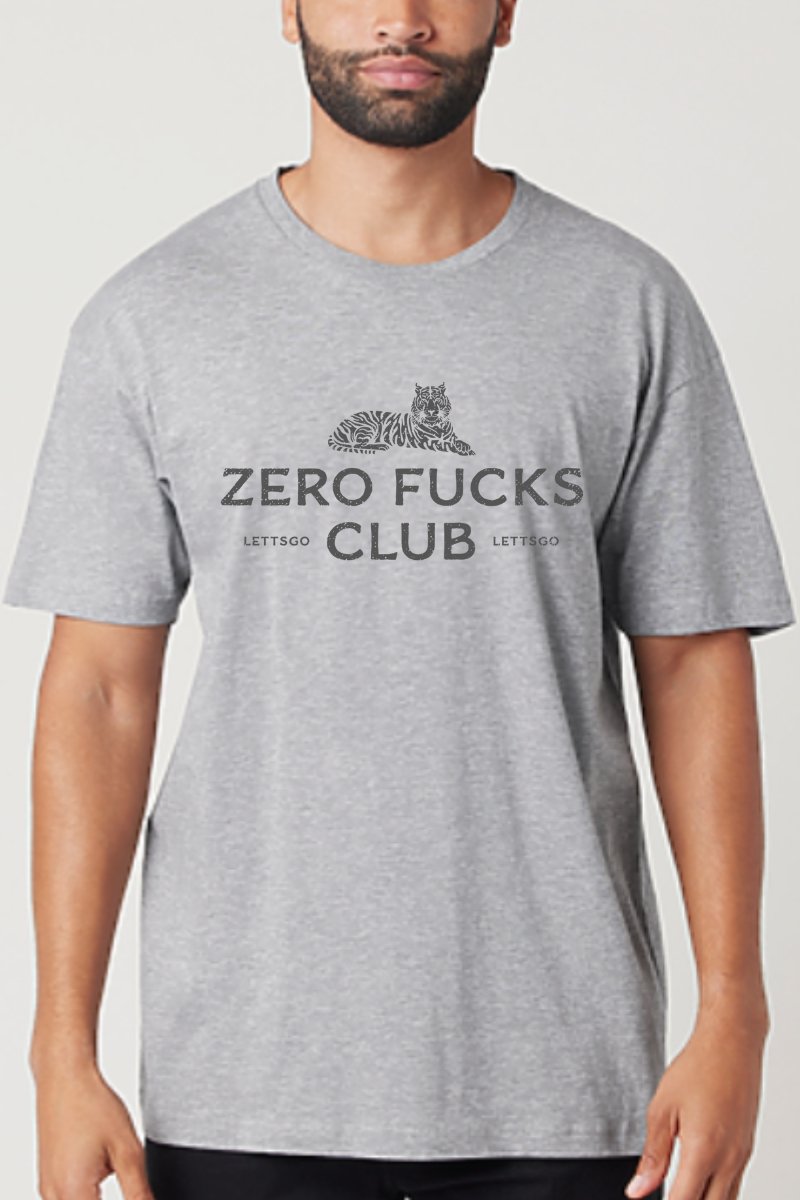 Zero F*cks Club Tiger Unisex T-Shirt - Shirts & Tops