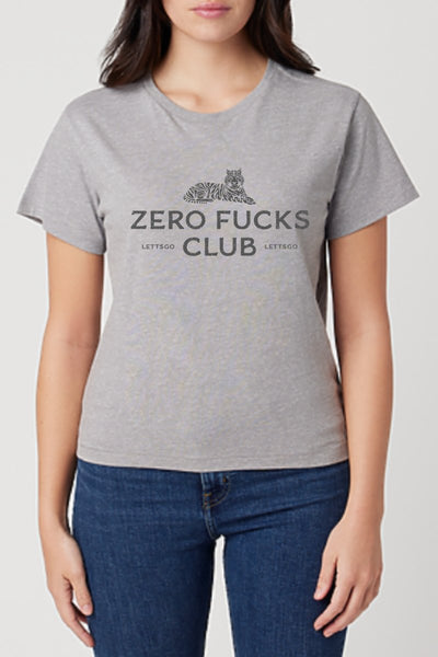 Zero F*cks Club Tiger Women's T-Shirt - Shirts & Tops